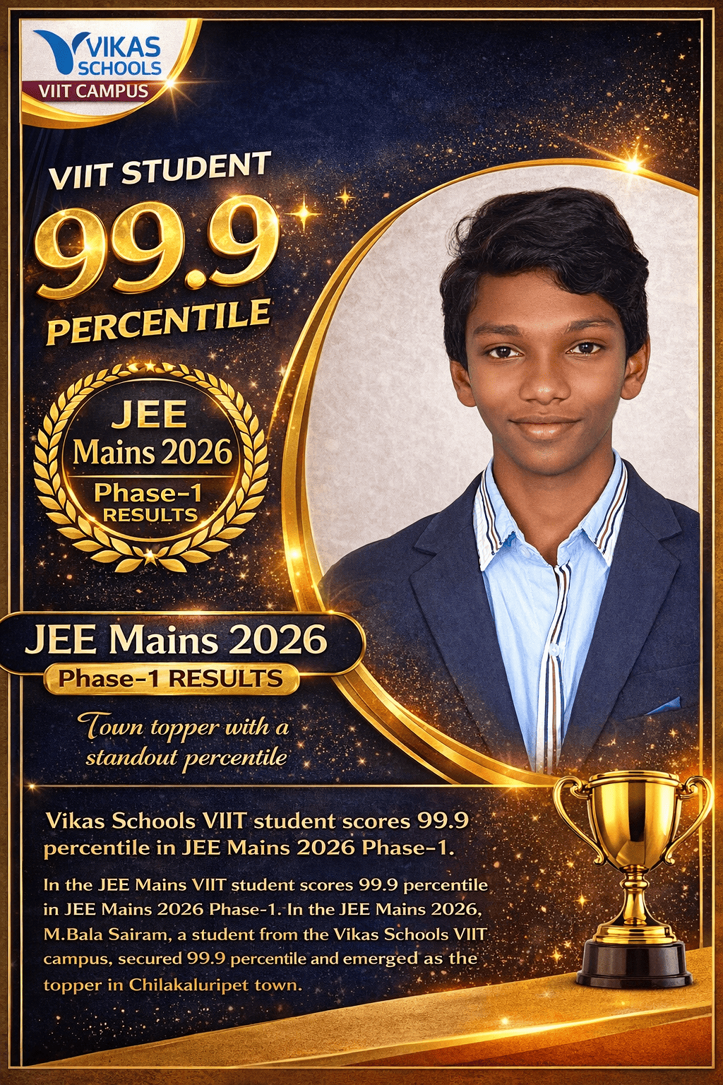 M. Bala Sairam — 99.9 percentile