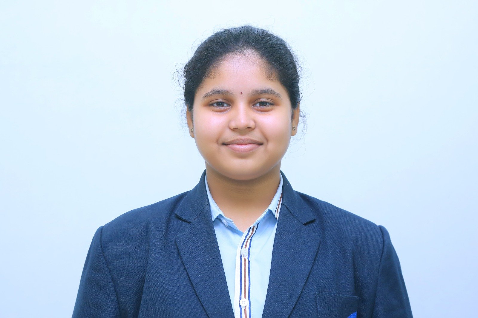 Nithya Chaitanya — Town 3rd, 593 out of 600