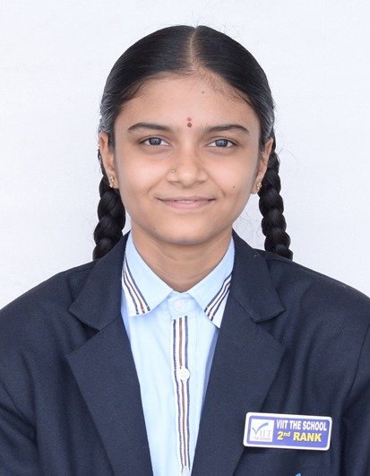 P. Bala Tripura — 2nd in town, 594 out of 600