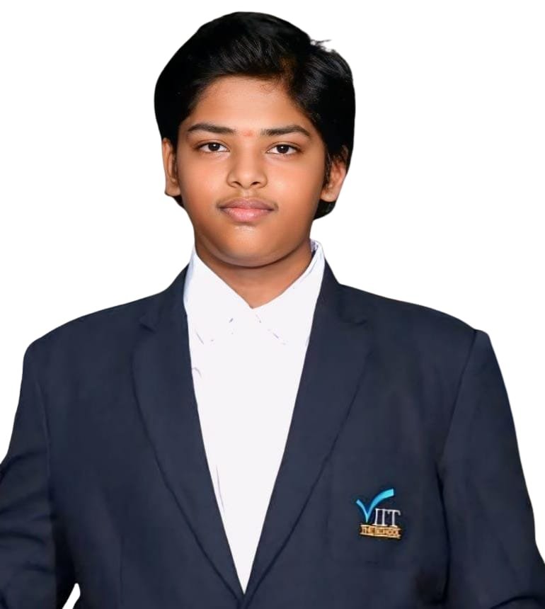 M. Yogendra — 3rd in town, 593 out of 600